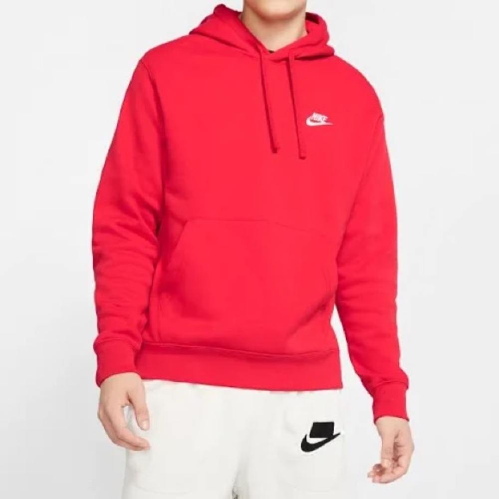 Nike Men's Vibrant Red Hoodie